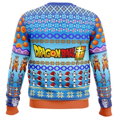 Get Festive with Ultra Instinct Goku Dragon Ball Super Ugly Christmas Sweater