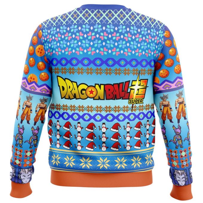 Get Festive with Ultra Instinct Goku Dragon Ball Super Ugly Christmas Sweater