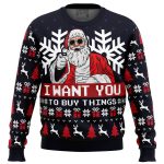 Get Festive with Uncle Santa Claus Ugly Christmas Sweater – Perfect Holiday Attire!