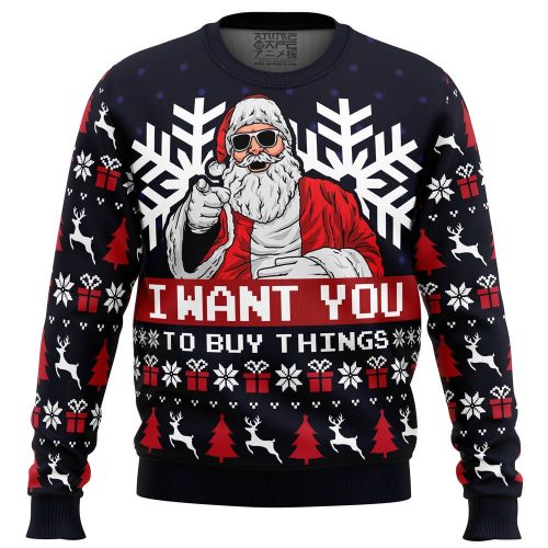 Get Festive with Uncle Santa Claus Ugly Christmas Sweater – Perfect Holiday Attire!