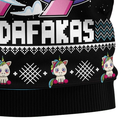 Unicorn Pew Pew Christmas Crewneck Sweater – Ugly Xmas Jumper Holiday Pullover