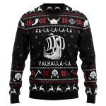 Valhalla Viking Ugly Christmas Sweater – Festive Unisex Crewneck