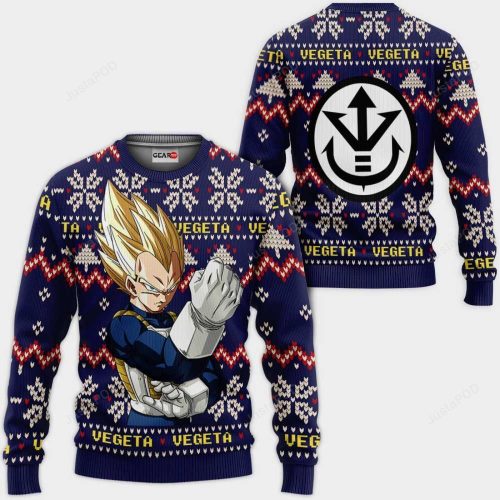 Vegeta Super Saiyan Dragon Ball Ugly Christmas Sweater