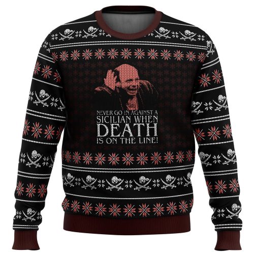 Get Festive with Vizzini s Princess Bride Ugly Christmas Sweater – Perfect Holiday Attire!