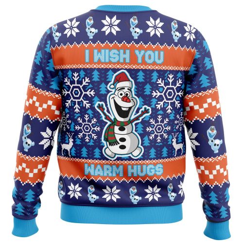 Warm Hugs Frozen Ugly Christmas Sweater – Stay Cozy & Festive All Season!