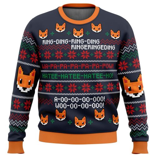 What Does the Fox Say? Christmas Sweater: Festive and Fun Animal Print for the Holidays!