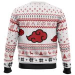 Get Festive with the White Christmas Akatsuki Sweater – Perfect for a Stylish Holiday Look!