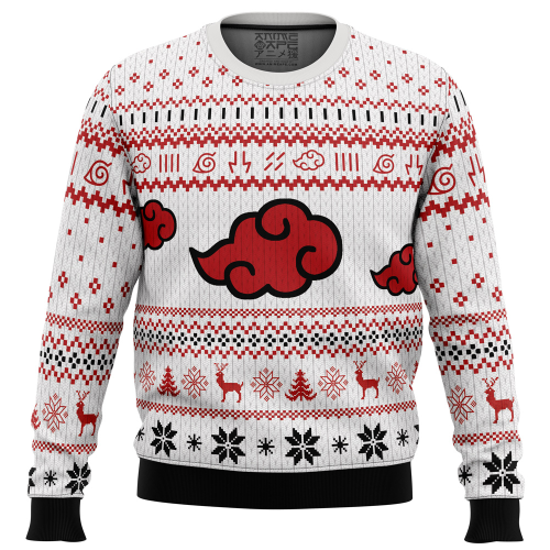 Stay Festive with the White Christmas Akatsuki Sweater – Perfect for a Stylish Christmas!