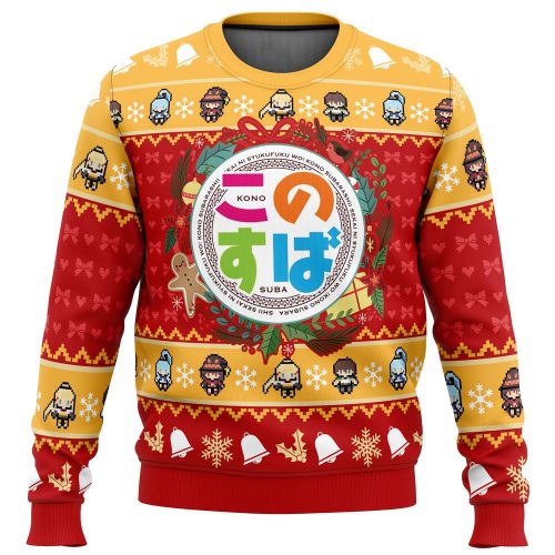 Get Festive with the Wonderful Christmas Konosuba Ugly Sweater – Perfect Holiday Attire!