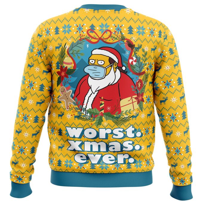 Worst Christmas Ever Simpsons Ugly Sweater – Festive and Fun Holiday Apparel