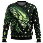 Get Festive with Xenomorph Alien Ugly Christmas Sweater – Unique Holiday Attire