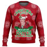 Epstein Ugly Christmas Sweater: Xmas Lights – Festive and Fun Holiday Wear!