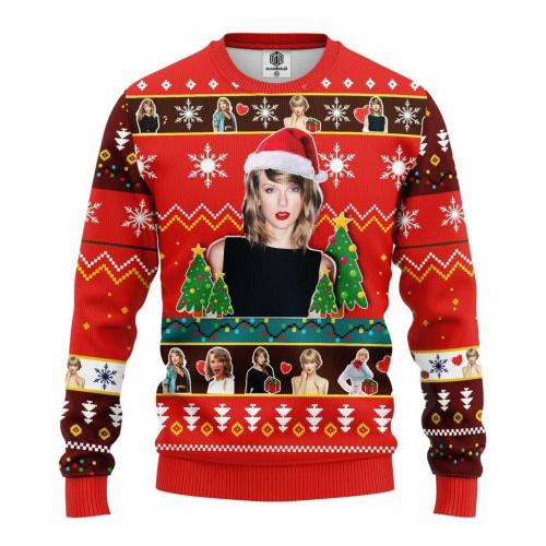 Get Festive with Xmas Taylor Swift Ugly Christmas Sweater – The Perfect Singer Gift!