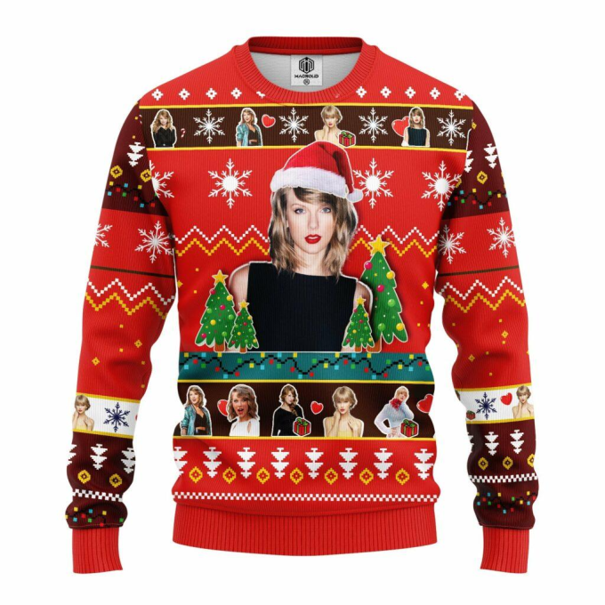 Get Festive with Xmas Taylor Swift Ugly Christmas Sweater – The Perfect Singer Gift!