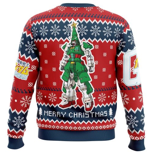 Get Festive with the Xmas Tree Gundam Ugly Christmas Sweater – Limited Edition!