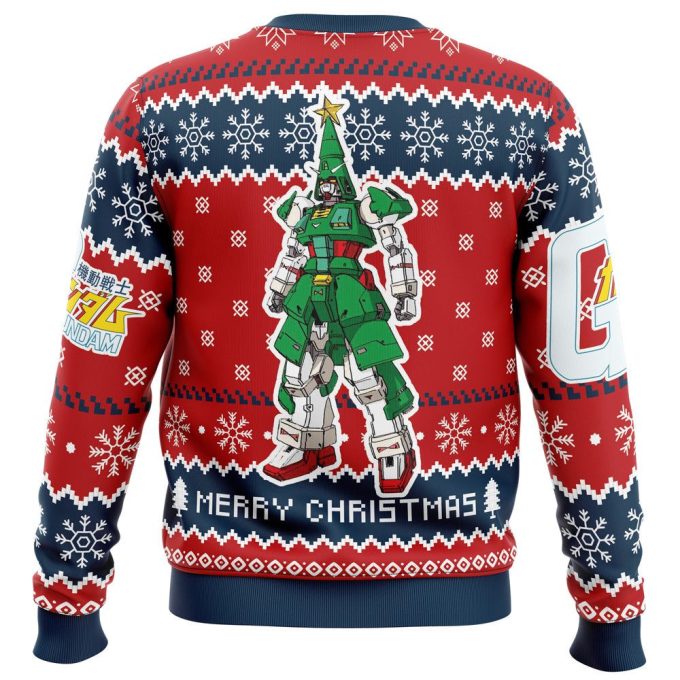 Get Festive with the Xmas Tree Gundam Ugly Christmas Sweater – Limited Edition!