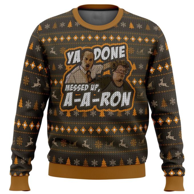 Get Festive with Ya Done Messed Up Aaron Key And Peele Ugly Christmas Sweater