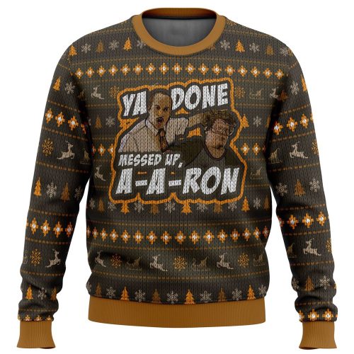 Get Festive with Ya Done Messed Up Aaron Key And Peele Ugly Christmas Sweater