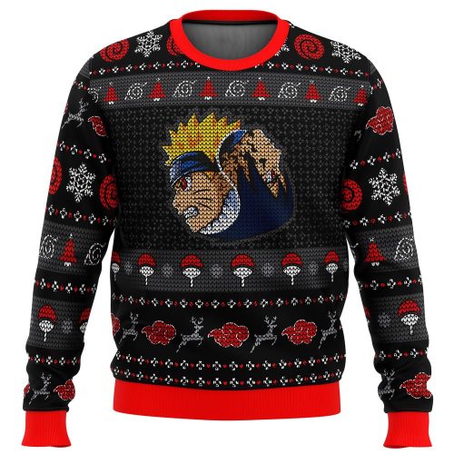 Yin Yang Naruto Sasuke Ugly Christmas Sweater: Festive Anime Apparel