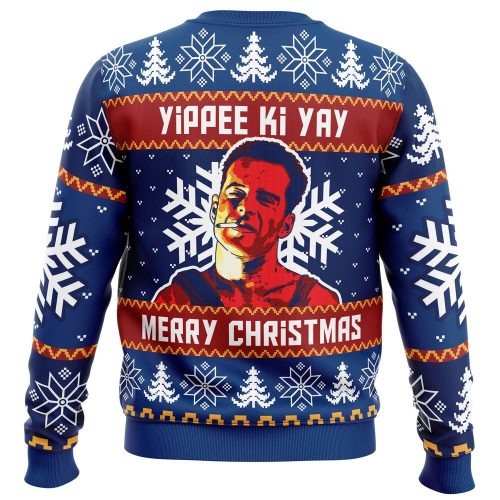 Get Festive with Yippee Ki Yay Die Hard Ugly Christmas Sweater – Limited Edition Fun!
