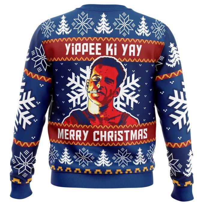 Get Festive with Yippee Ki Yay Die Hard Ugly Christmas Sweater – Limited Edition Fun!
