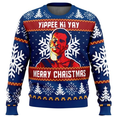 Get Festive with Yippee Ki Yay Die Hard Ugly Christmas Sweater – Limited Edition Fun!