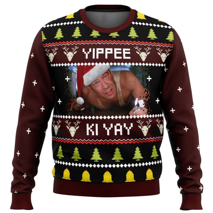 Yippee Ki Yay Ugly Christmas Sweater: Festive Fun with Quirky Style!