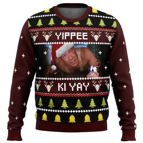 Yippee Ki Yay Ugly Christmas Sweater: Festive Fun with Quirky Style!
