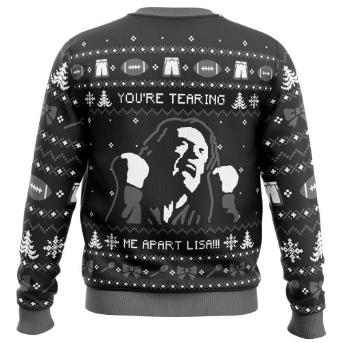 You re Tearing Me Apart Lisa Ugly Christmas Sweater – The Room Film Fans Holiday Apparel