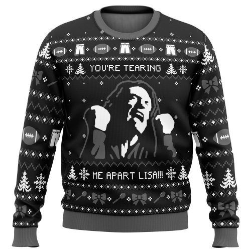 You re Tearing Me Apart Lisa Ugly Christmas Sweater – The Room Film Fans Holiday Apparel