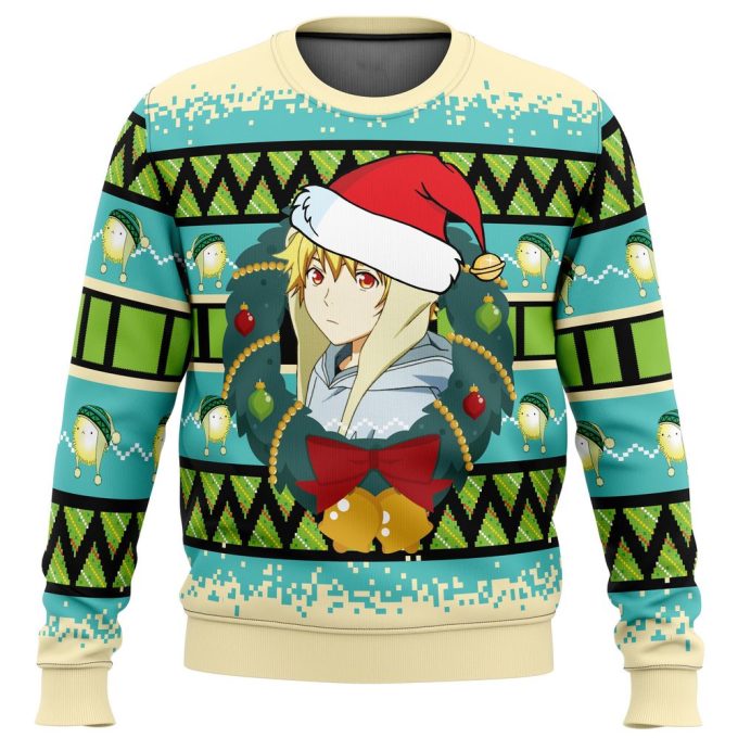 Get Festive with Yukine Noragami Ugly Christmas Sweater – Perfect Holiday Attire!