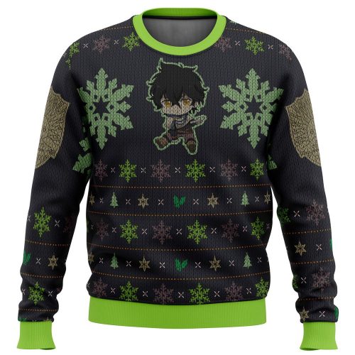 Get Festive with Yuno Black Clover Ugly Christmas Sweater – Limited Edition Fun!