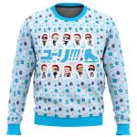 Yuri on Ice Cute Chibi Ugly Christmas Sweater – Festive & Adorable Holiday Apparel Yuri on Ice Cute Chibi Ugly Christmas Sweater – Festive & Adorable Holiday Apparel