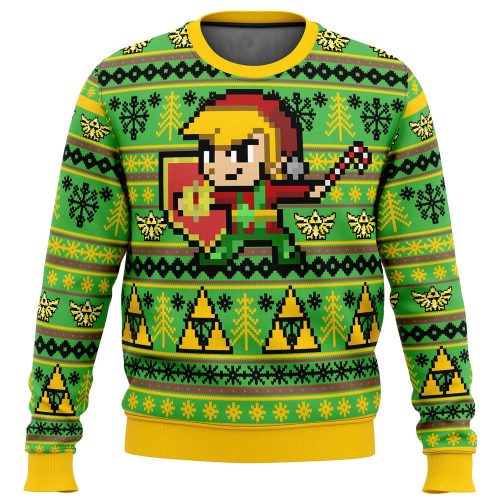 Get Festive with Zelda Holiday Link Ugly Christmas Sweater – Limited Edition Fun & Cozy Attire!