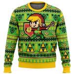 Get Festive with Zelda Holiday Link Ugly Christmas Sweater – Limited Edition Fun!