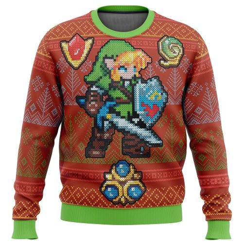 Get Festive with Zelda Link Gems Ugly Christmas Sweater – Limited Edition Holiday Apparel
