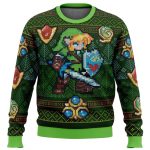 Get Festive with Zelda Link Green Ugly Christmas Sweater – Limited Edition Fun!