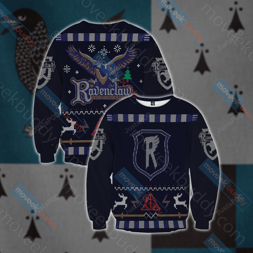 Harry Potter Wise Like A Ravenclaw Winter Style For Unisex Ugly Christmas Sweater, All Over Print Sweatshirt