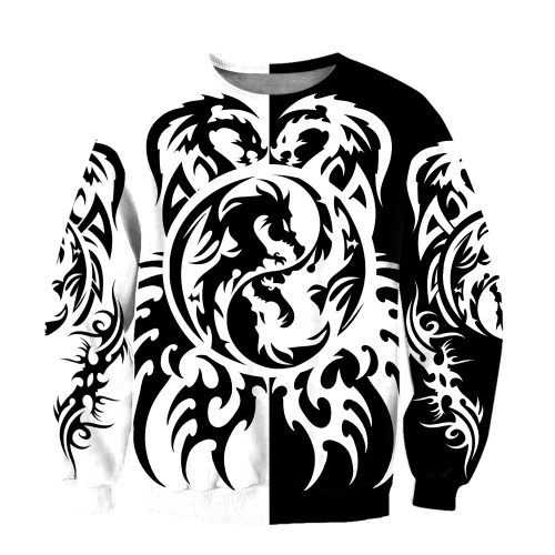 Dragon Tattoo Art Ugly Christmas Sweater, All Over Print Sweatshirt