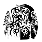 Dragon Tattoo Art Ugly Christmas Sweater, All Over Print Sweatshirt
