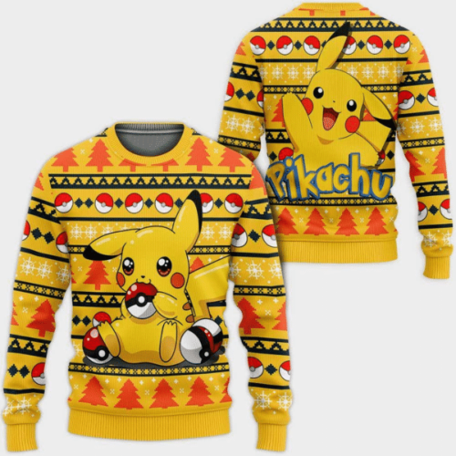 Pokemon Anime Pikachu 67 Ugly Sweater – Perfect Gift for Pokemon Anime Fans