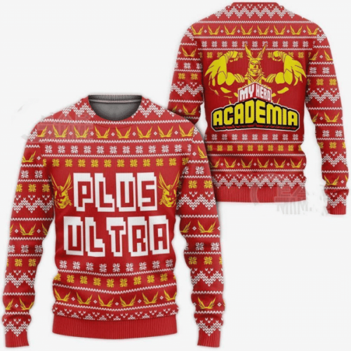 All Might Ugly Sweater: My Hero Academia Anime Gift 34 Designs