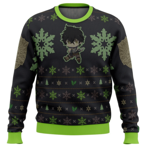 Black Clover Anime Yuno 1 Ugly Sweater Gifts – Perfect for Black Clover Anime Fans!