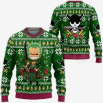 Get Stylish with One Piece Anime Roronoa Zoro Ugly Sweater – Perfect Gift for Fans!