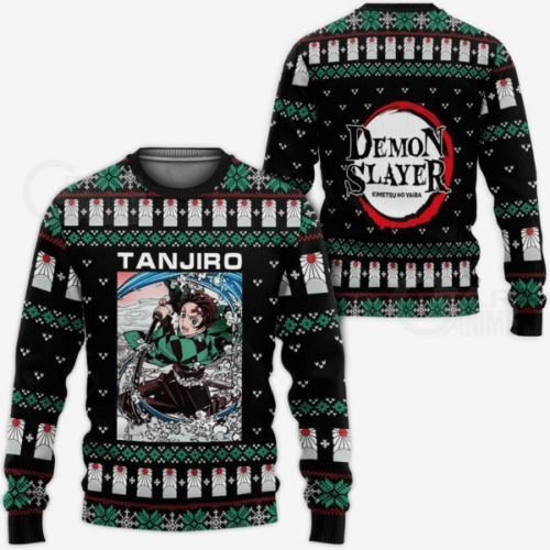 Demon Slayer Kimetsu No Yaiba Anime Kamado Tanjiro 20 Ugly Sweater: Perfect Gift for Fans!