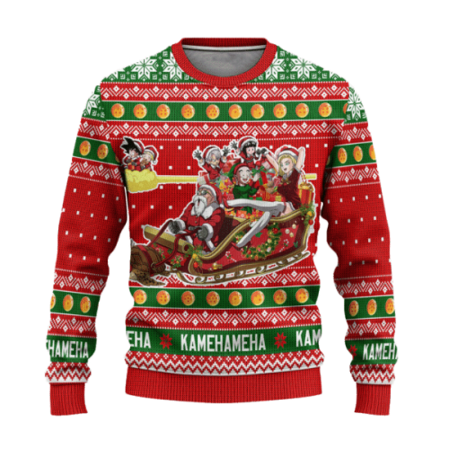 Dragon Ball Anime Christmas 14 Ugly Sweater, Dragon Ball Anime Gift Fan Ugly Sweater