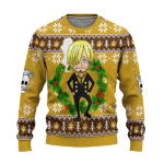 Get Festive with One Piece Anime Sanji 55 Ugly Sweater Gifts – Perfect for Fans!