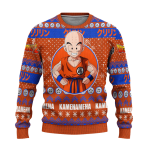 Dragon Ball Anime Krillin 9 Ugly Sweater Gifts, Dragon Ball Anime Gift Fan Ugly Sweater