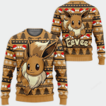 Pokemon Anime Eevee 1 Ugly Sweater – Perfect Gift for Pokemon Fans!