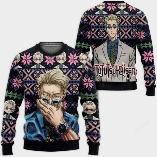 Jujutsu Kaisen Anime Kento Nanami 10 Ugly Sweater Gifts – Perfect Jujutsu Kaisen Anime Fan Ugly Sweater!